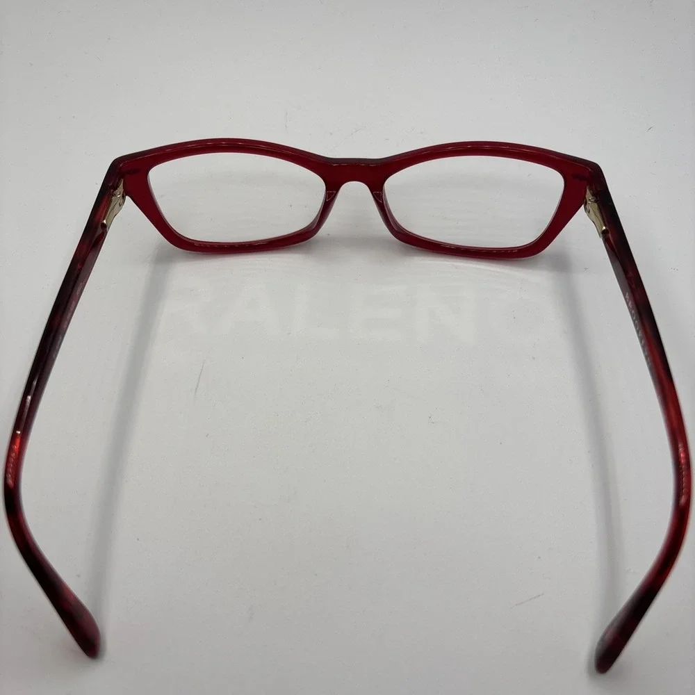 Brooklyn Eyewear Crystal Red ELAINE Eyeglasses 52/16/135 Frame #D198